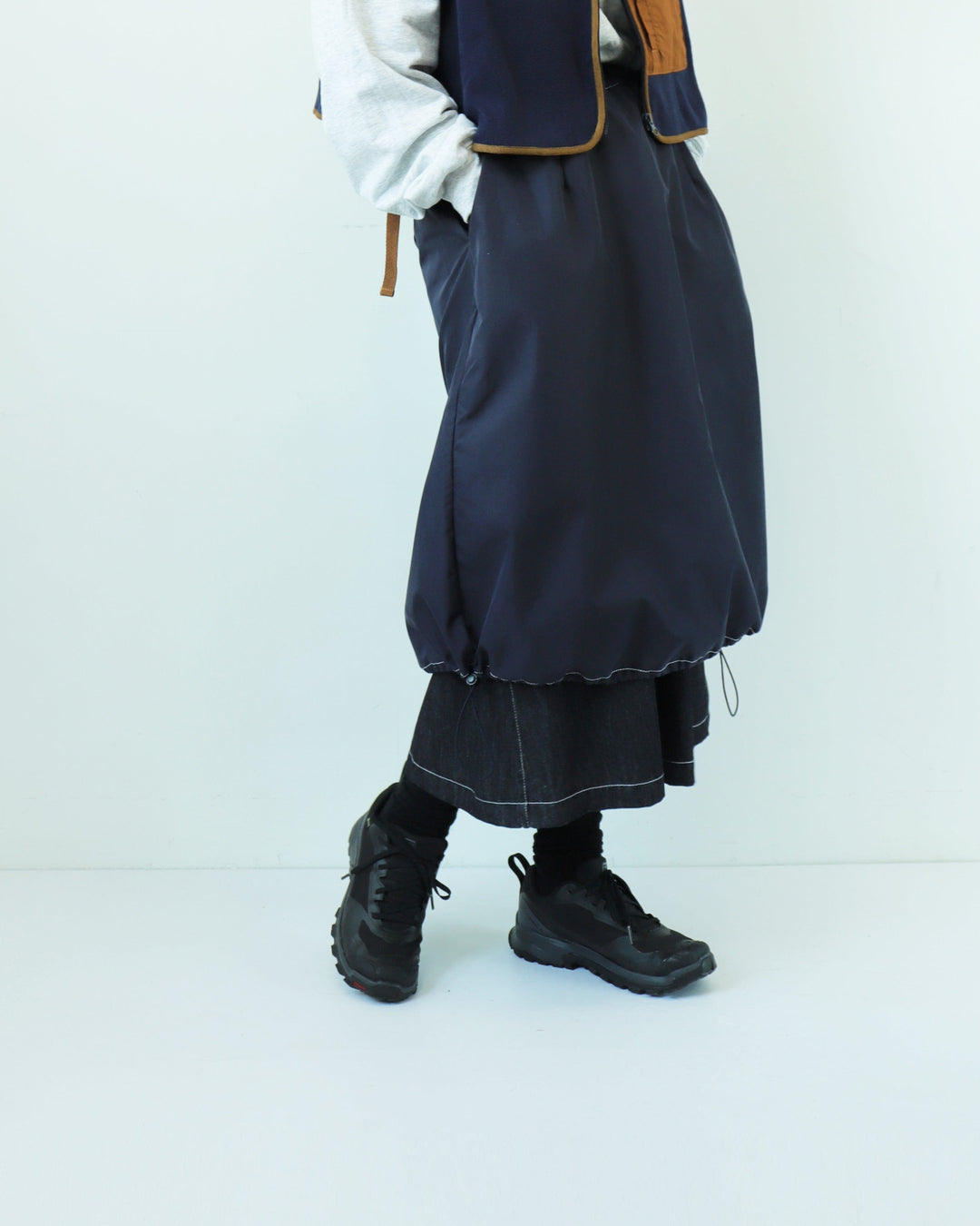Workware - Mrs.Workware Lounge Skirt #576 - Denim