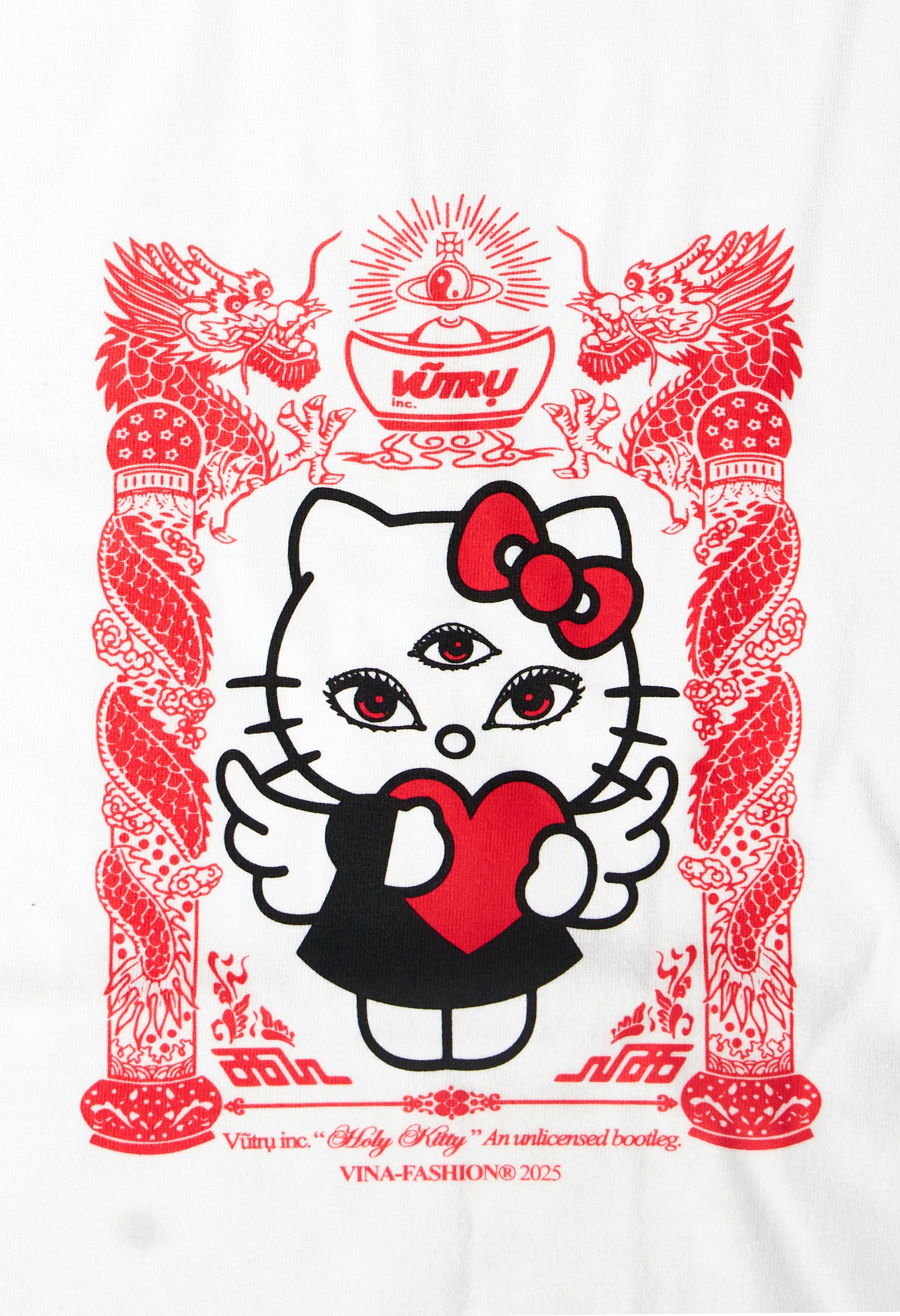 VUTRU Inc - Holy Kitty Tee - White