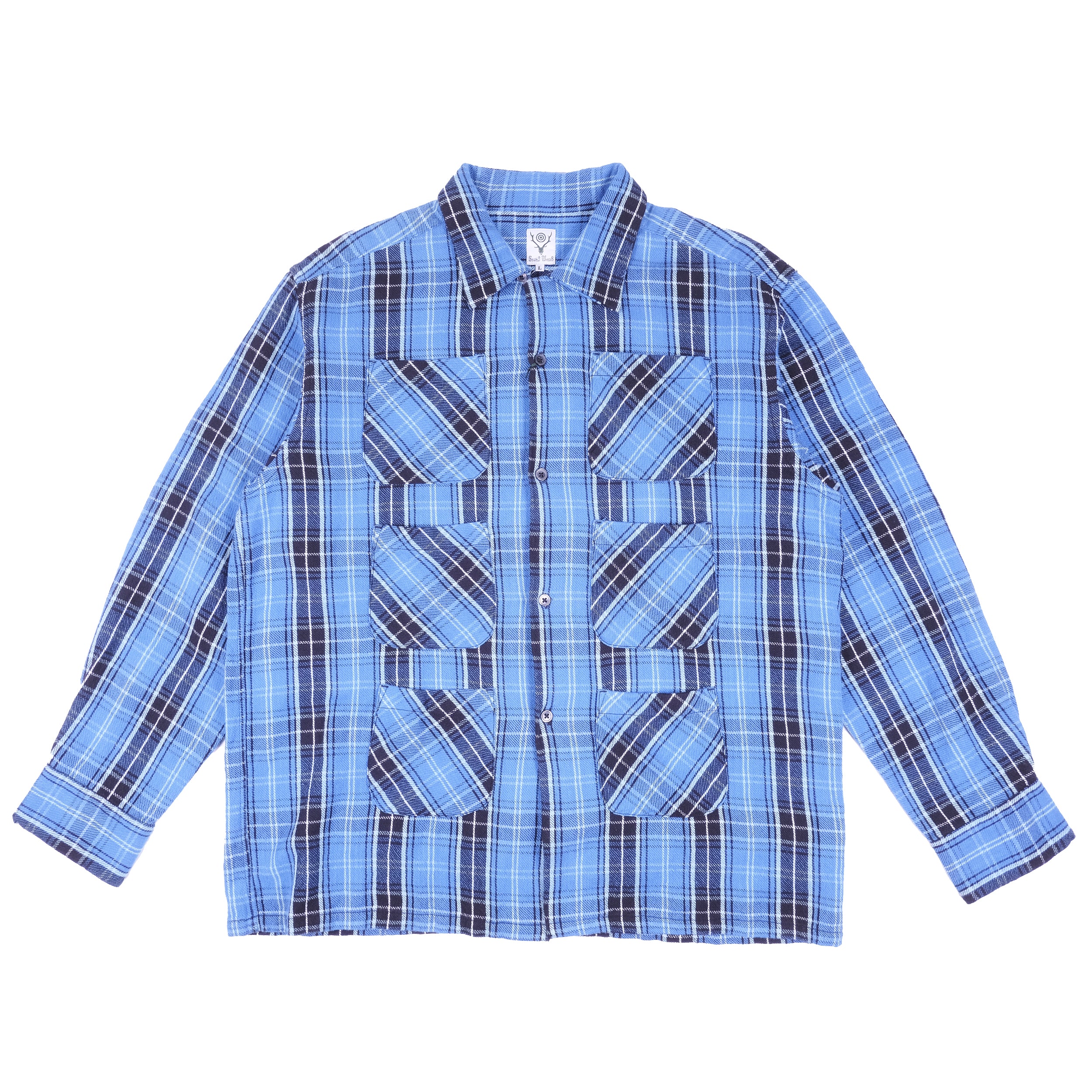South2 West8 Blue/Black 6 Pocket Shirt – 108WAREHOUSE