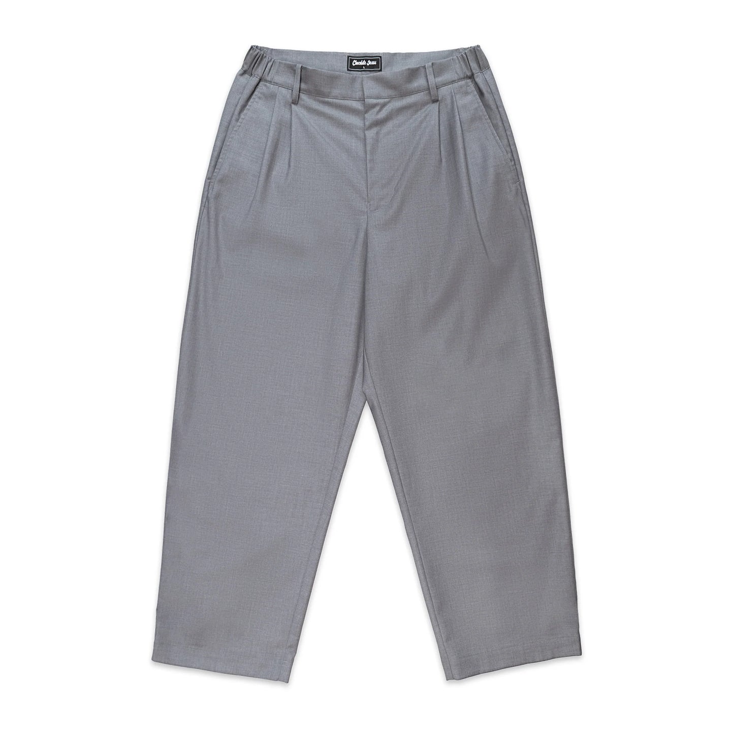 Chocolate Jesus - 2 Tuck Wide Slacks - Grey