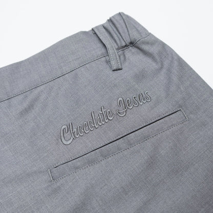 Chocolate Jesus - 2 Tuck Wide Slacks - Grey