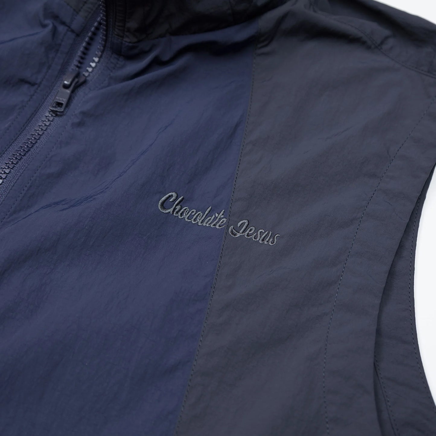 Chocolate Jesus - Nylon Vest - Navy