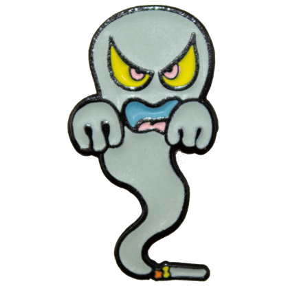 OHSHIT! / MADE IN THE USA - LIMITED PLUSH GHOST PINZ Pin - Multi