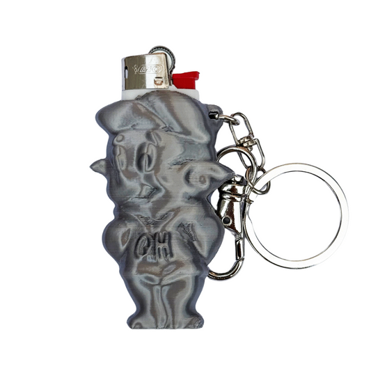 Quispiam Habilis - Quirky Devil Lighter Case - Silver