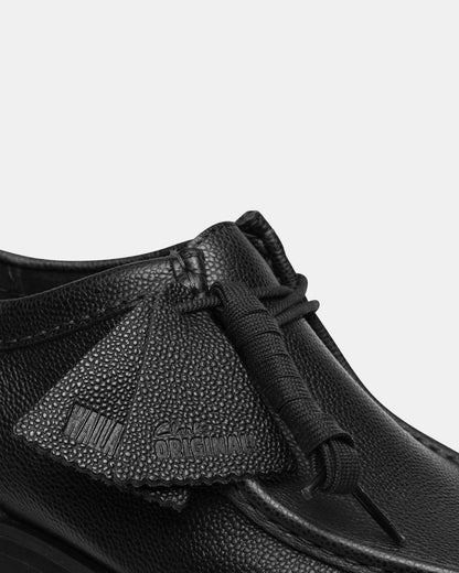 Clarks Originals - Wallabee Yukoner Black Scotch Grain Leather - Black