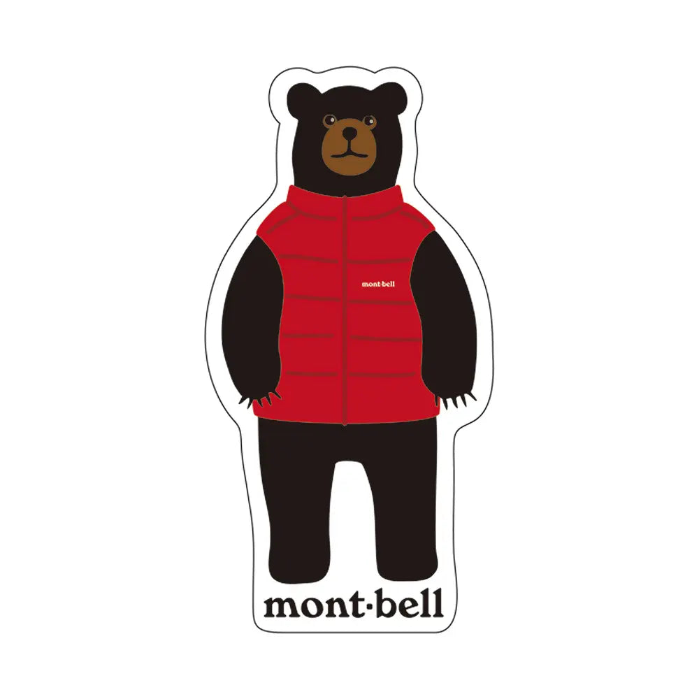 Montbell - Sticker Monta Bear #3 - Red
