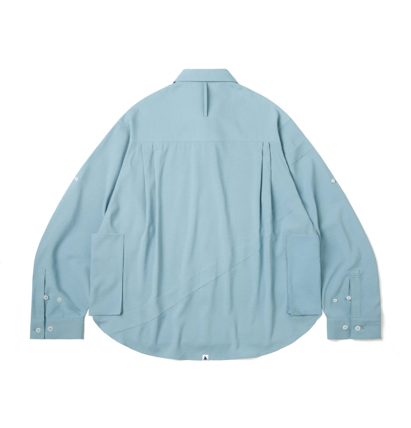 Melsign - Relaxed Fit Seersucker Shirt - Sky