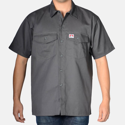 Ben Davis - Button Up Solid Short Sleeve (Charcoal)