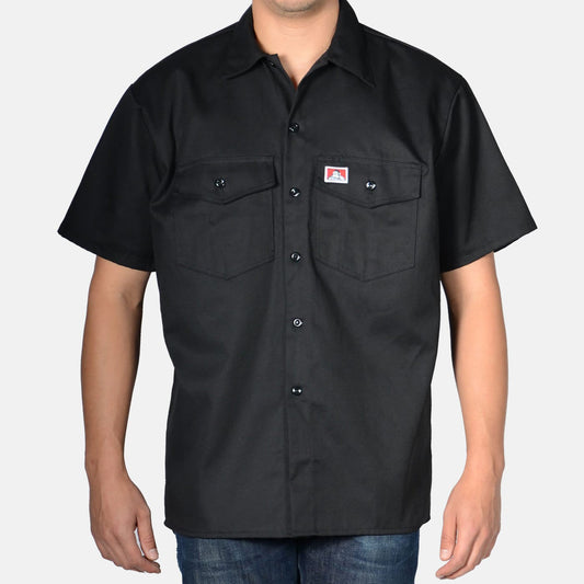 Ben Davis - Button Up Solid Short Sleeve (Black)