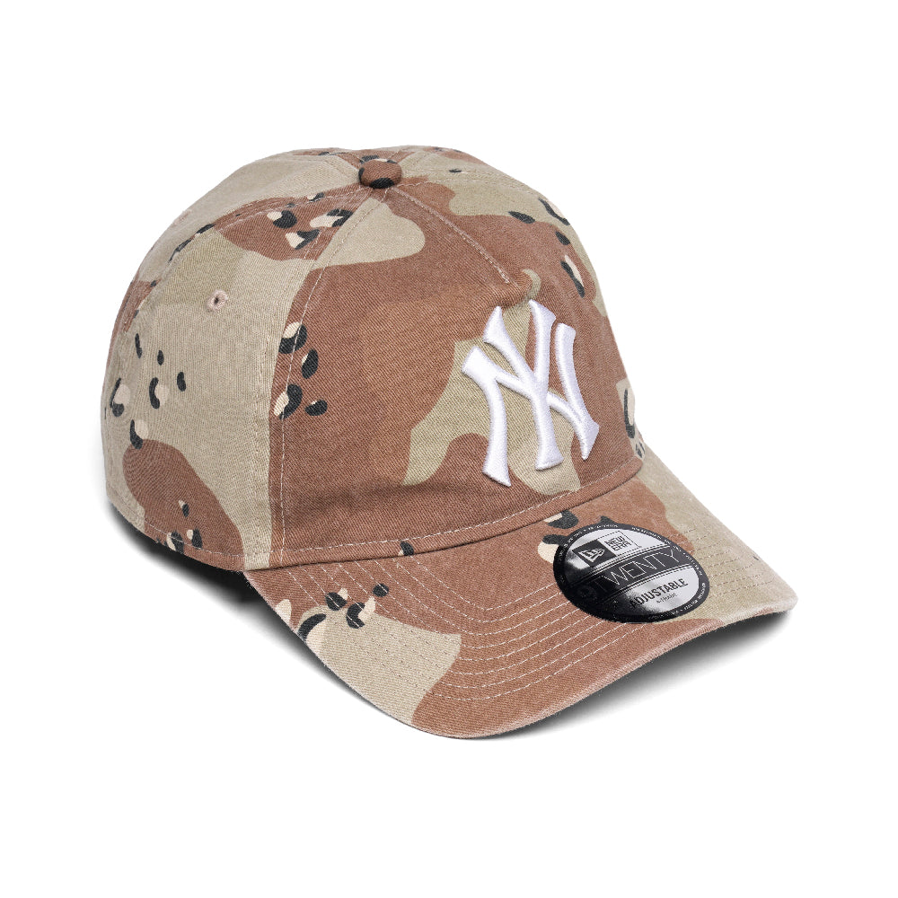 New Era - 9TWENTY A-Frame NY Yankees Cap - Washed Desert Camo