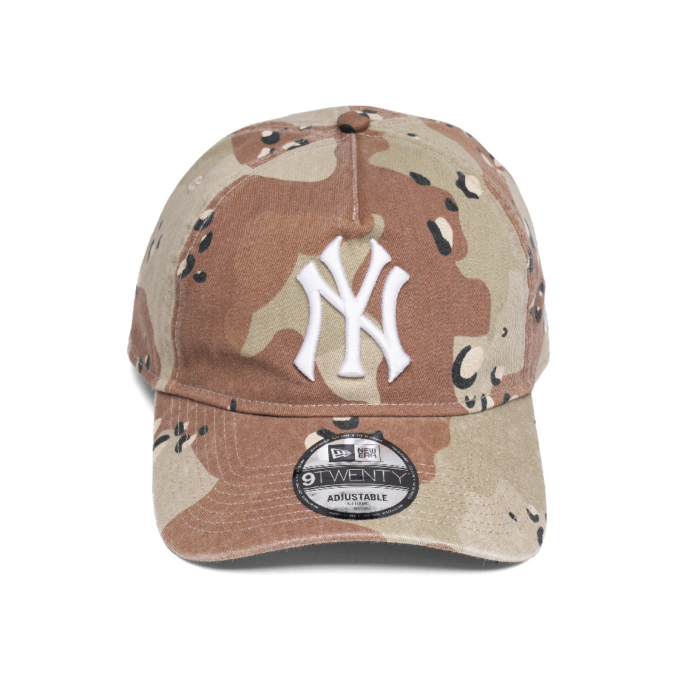 New Era - 9TWENTY A-Frame NY Yankees Cap - Washed Desert Camo