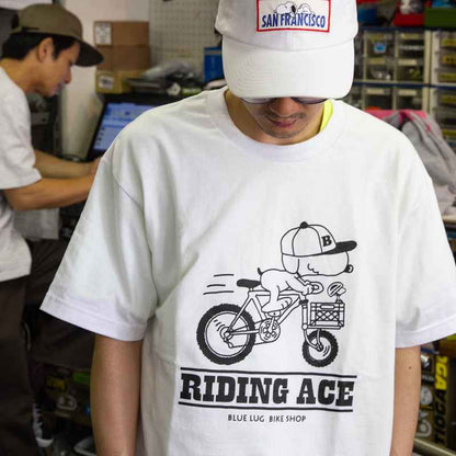 Blue Lug - Riding Ace T-Shirt - White