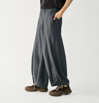 Melsign - Special Cutting Linen Trousers - Dark Gray