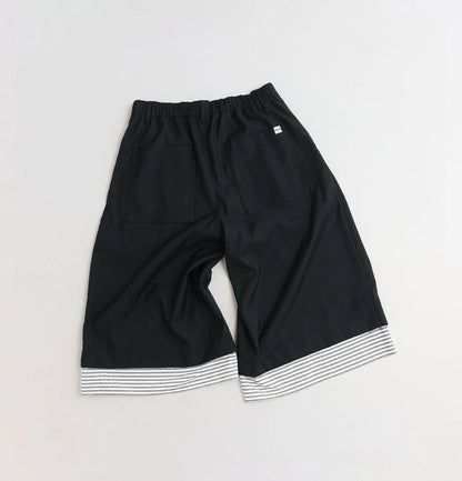 Melsign - Cropped Wide Trousers - Black