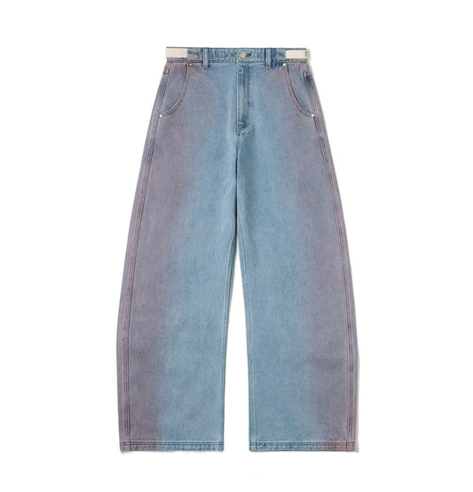 Melsign - Washed Denim Jeans - Medium Blue Pink