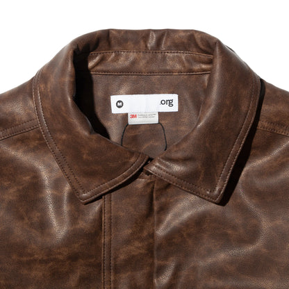 Nul1.org - Bianca Leather Jacket 3M Brown