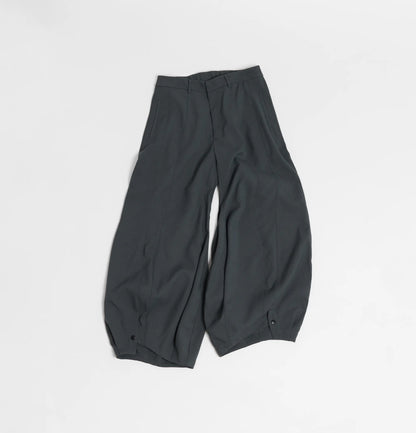 Melsign - Special Cutting Linen Trousers - Dark Gray