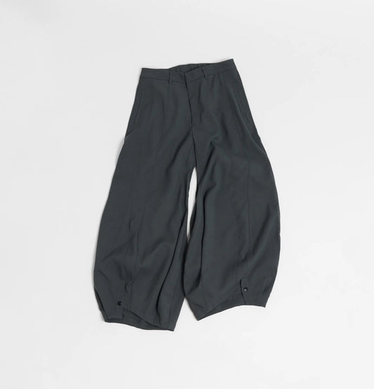 Melsign - Special Cutting Linen Trousers - Dark Gray