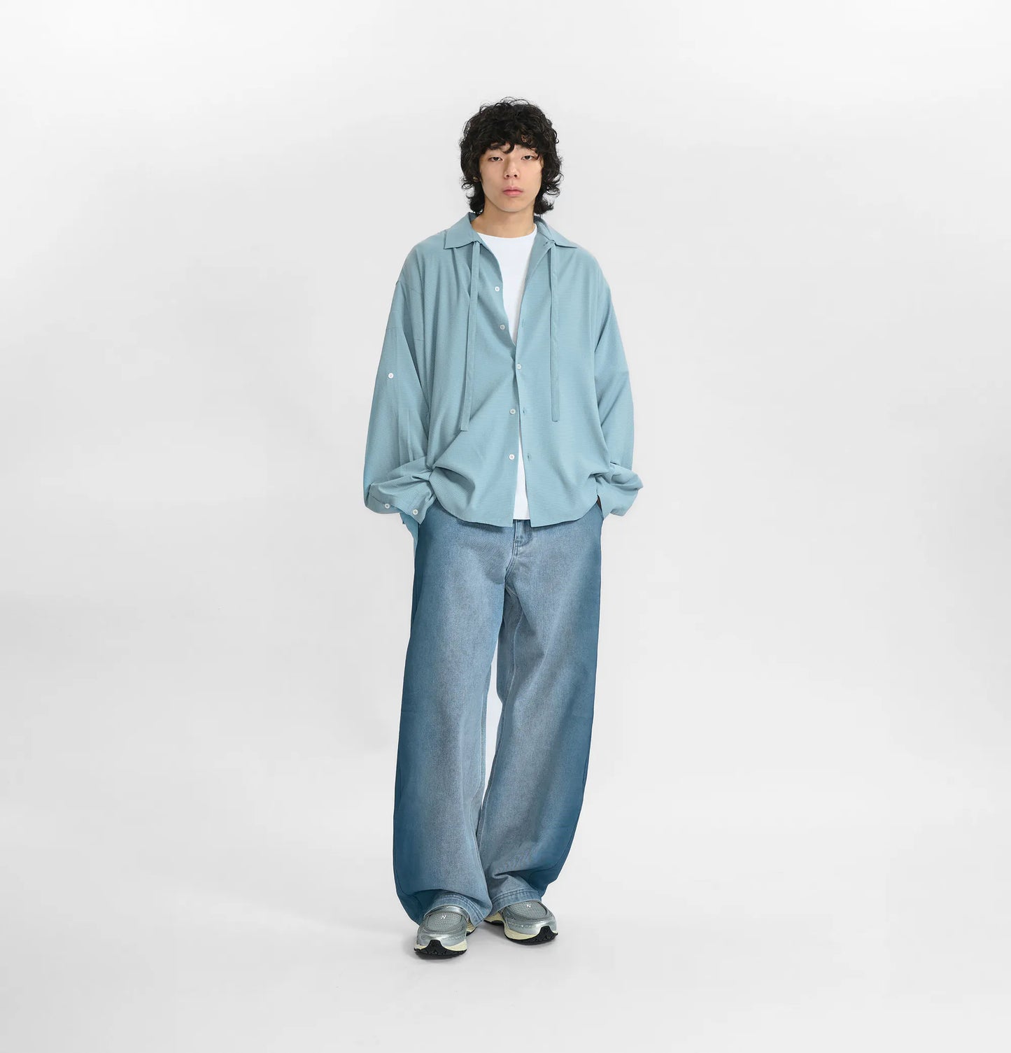 Melsign - Washed Denim Jeans - Medium Blue
