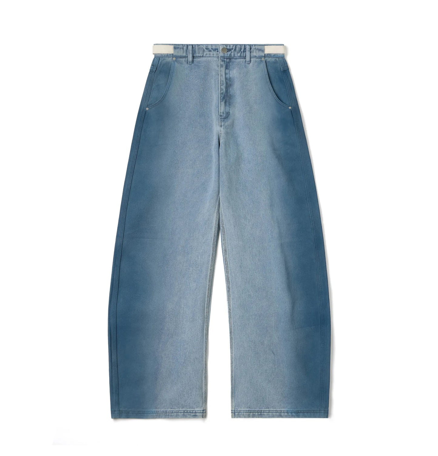 Melsign - Washed Denim Jeans - Medium Blue