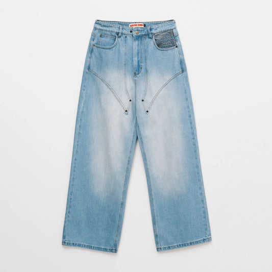 Nul1.org - 2018 Coated Jeans - Washed Blue