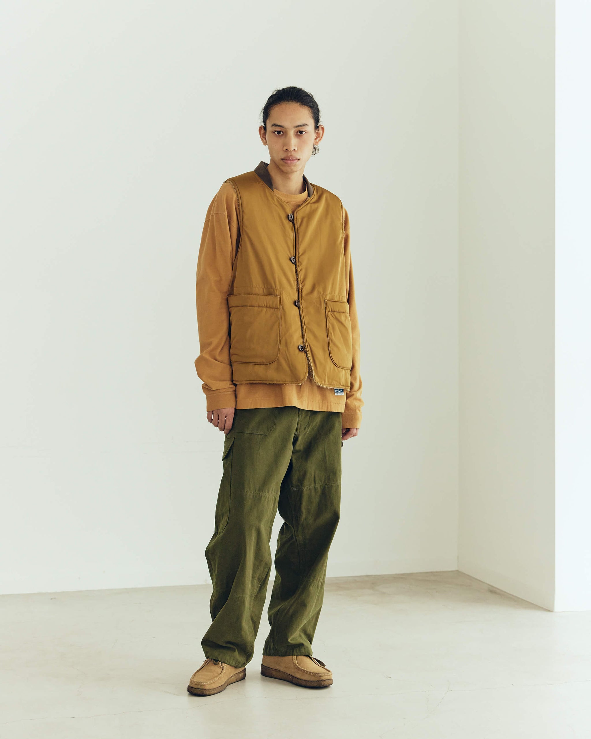 Army Twill - PE Weather Reversible vest - Mustard