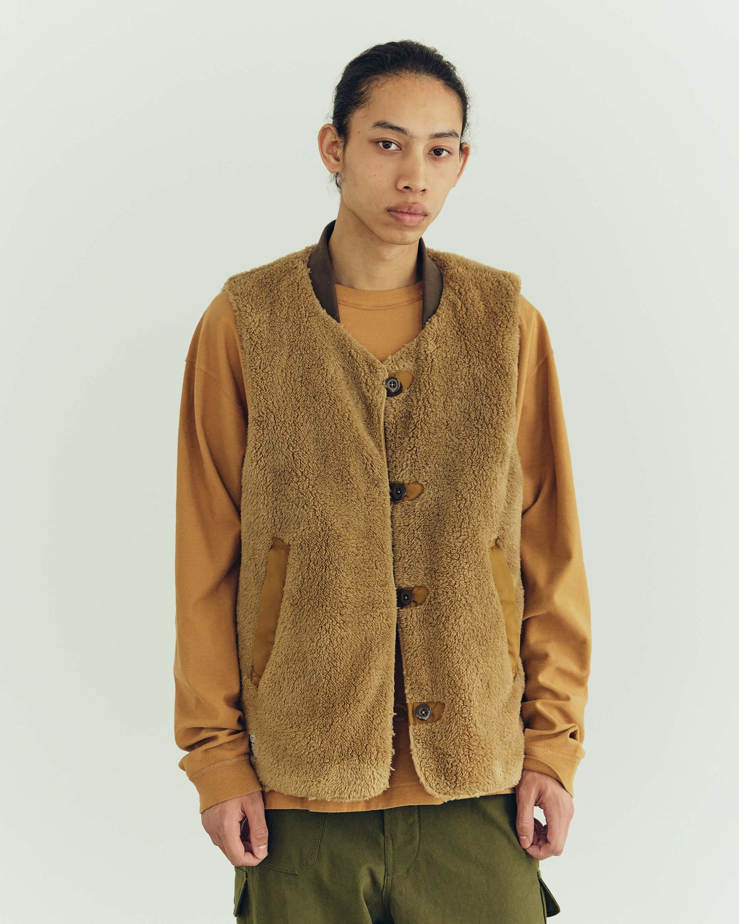 Army Twill - PE Weather Reversible vest - Ivory