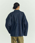 Army Twill - Denim Dot Bottom Smock - Navy