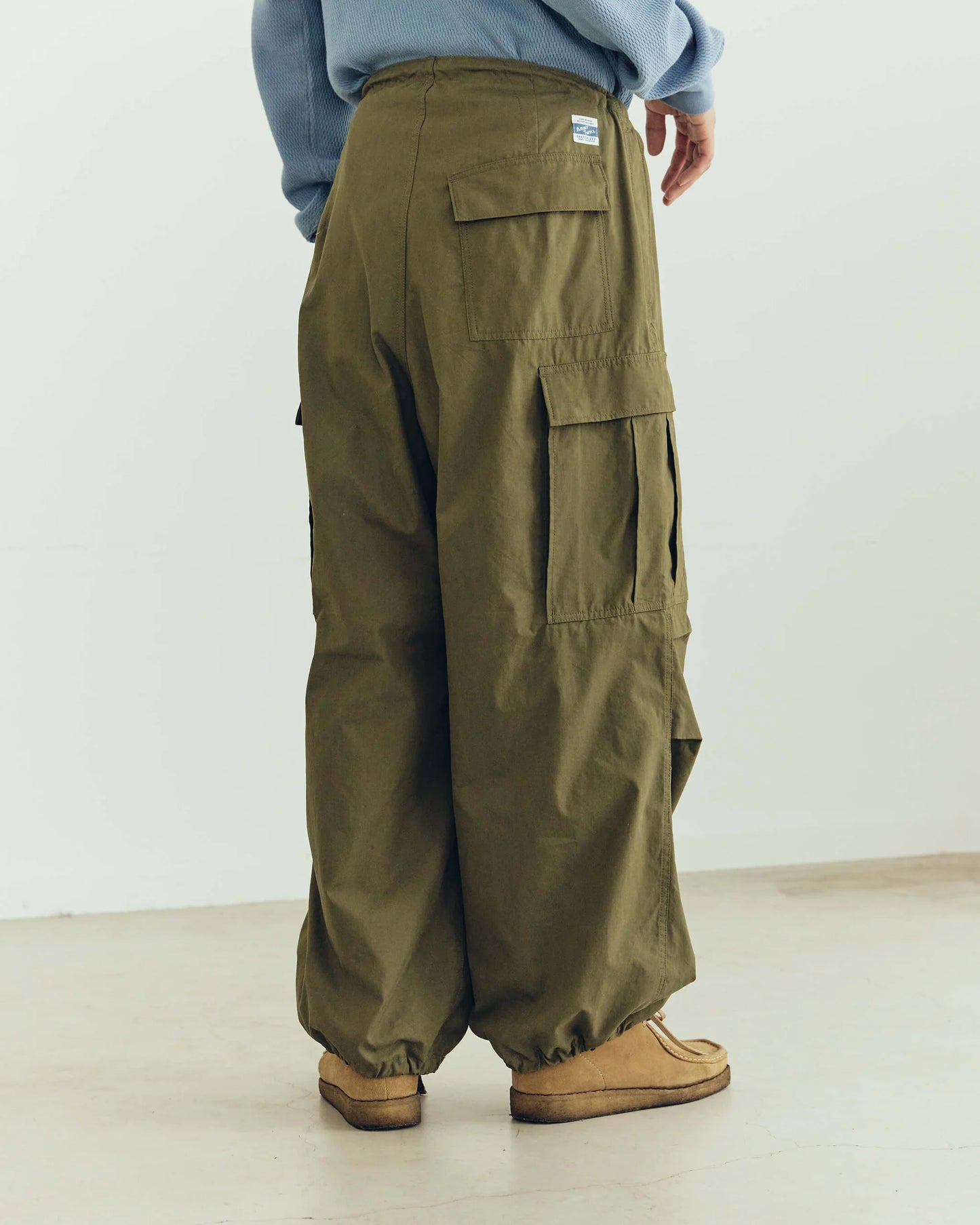 Army Twill - Cotton Nylon Cargo Pants - Khaki