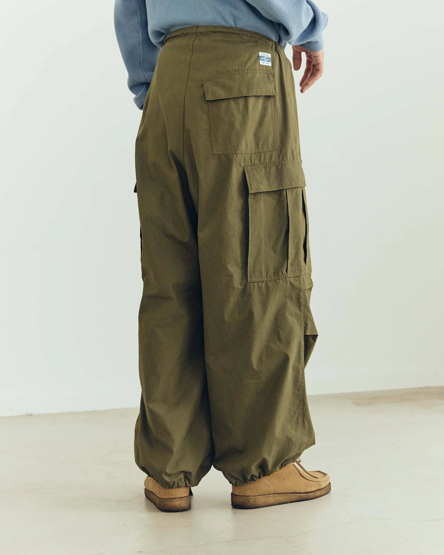 Army Twill - Cotton Nylon Cargo Pants - Black