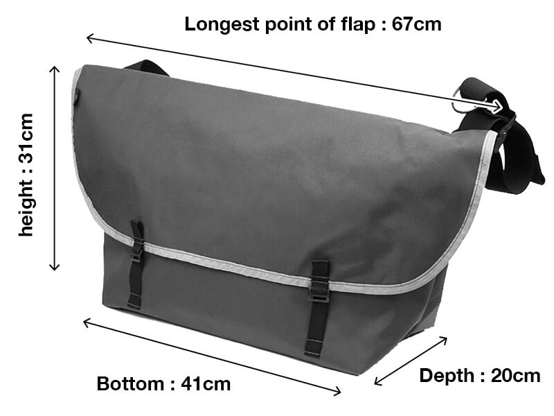 Blue Lug - The Messenger Bag - Navy/Red