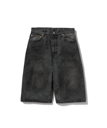 F-LAGSTUF-F - DENIM BAGGIE SHORTS - Black