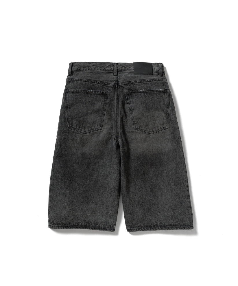 F-LAGSTUF-F - DENIM BAGGIE SHORTS - Black