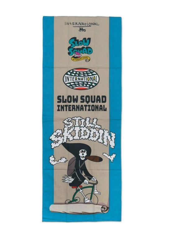 Slow Squad International - STILL SKIDDIN' Tenugui Towel - Multi