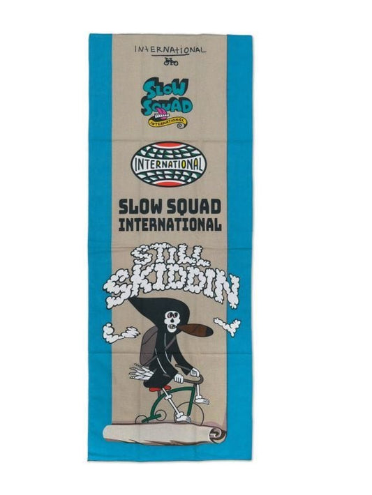 Slow Squad International - STILL SKIDDIN' Tenugui Towel - Multi