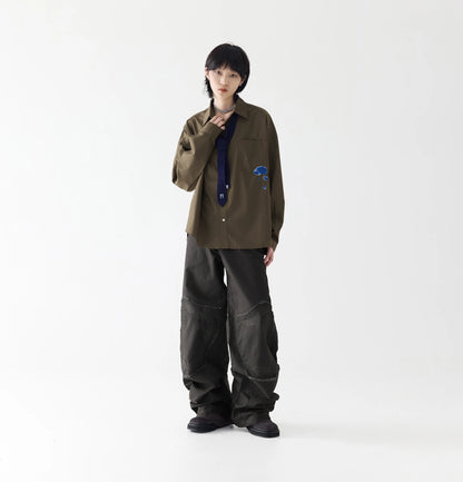 Melsign - Patch Curved Pants - Stone