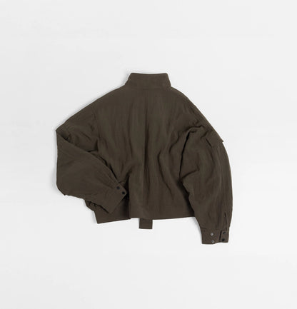 Melsign - Zip-up Pocket Short Jacket - Brown