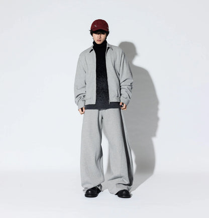 Melsign - Mellow Lapel Bomber Jacket - Gray