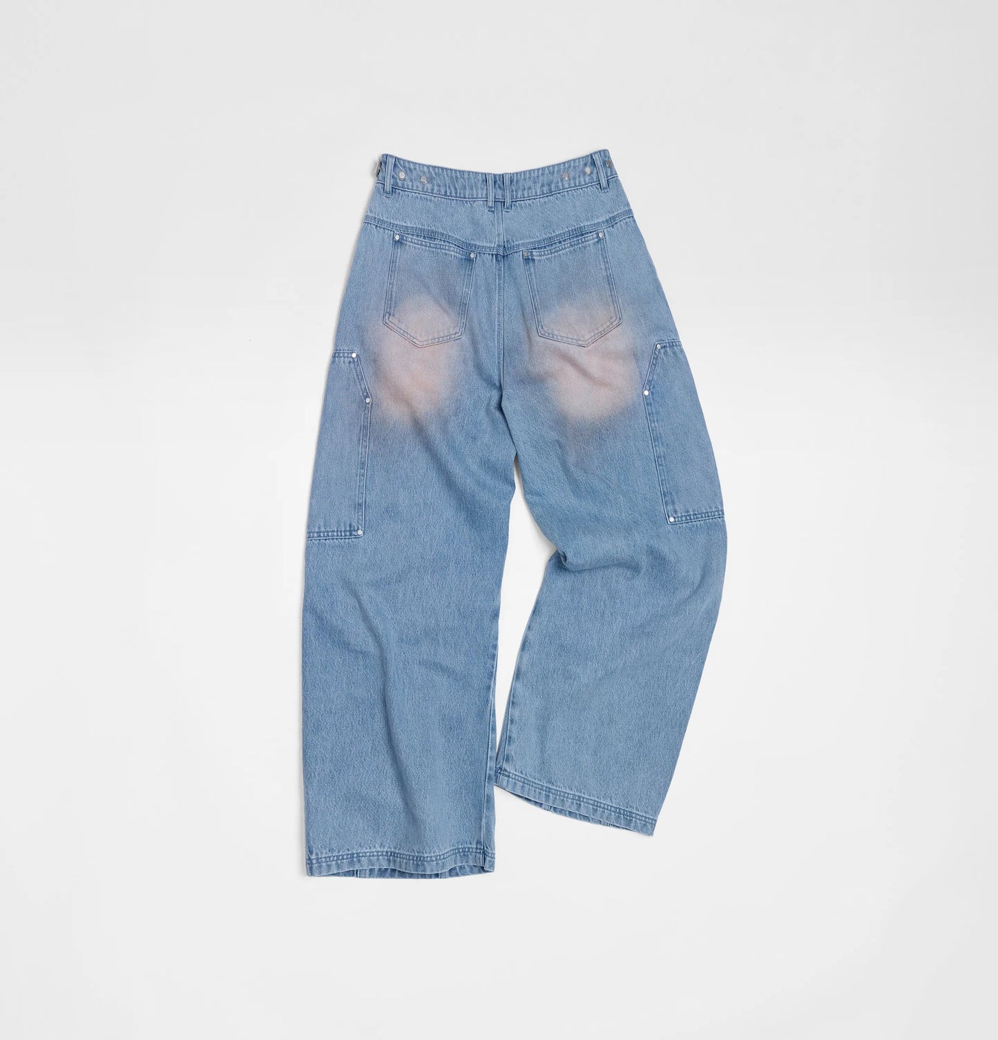 Melsign - Canvas Wide Leg Jeans - Light Wash