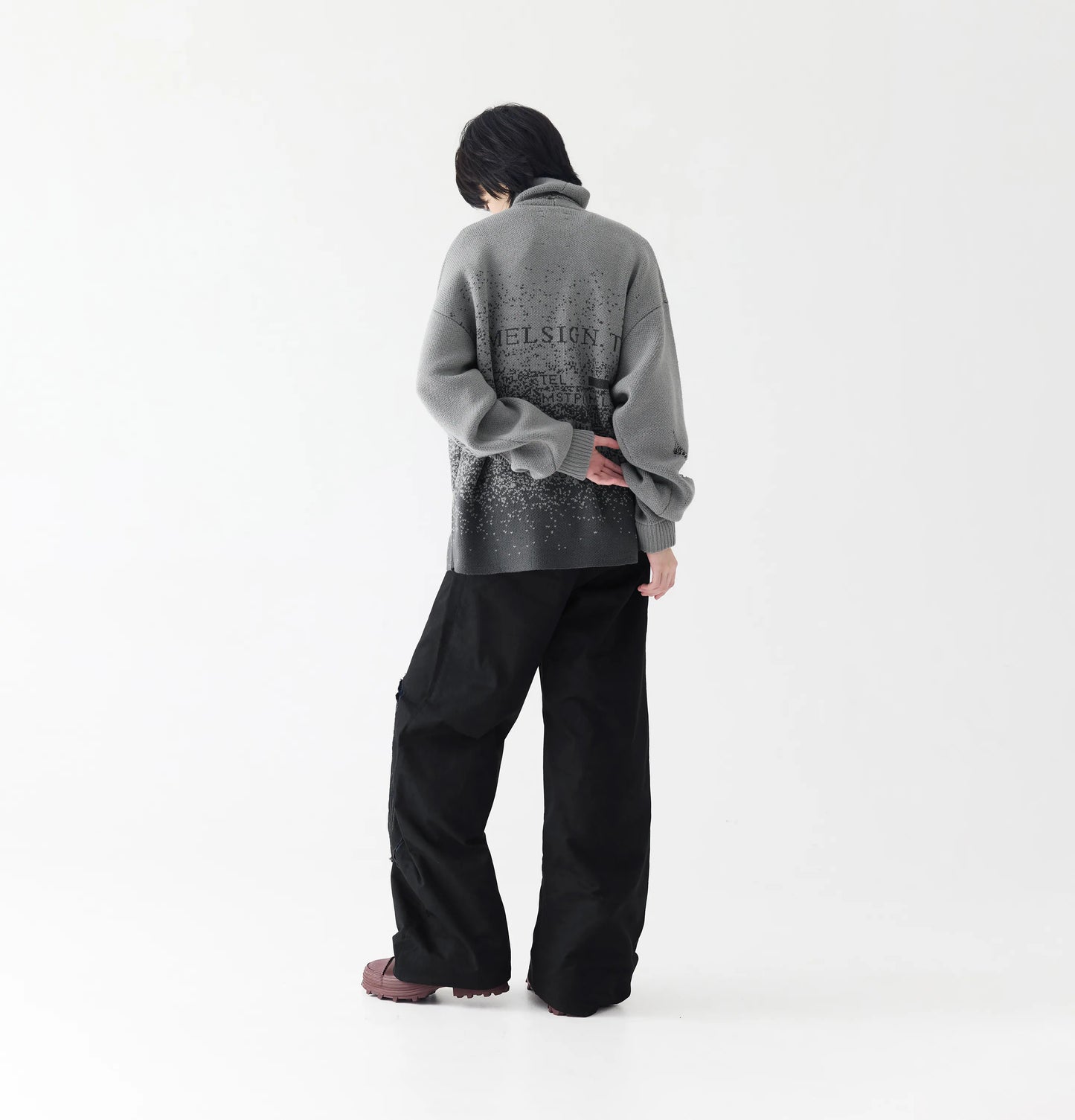 Melsign - Patch Curved Pants - Black