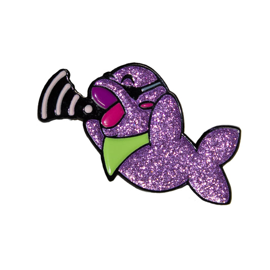 OHSHIT! - Dolphin Wifi Purple Pin