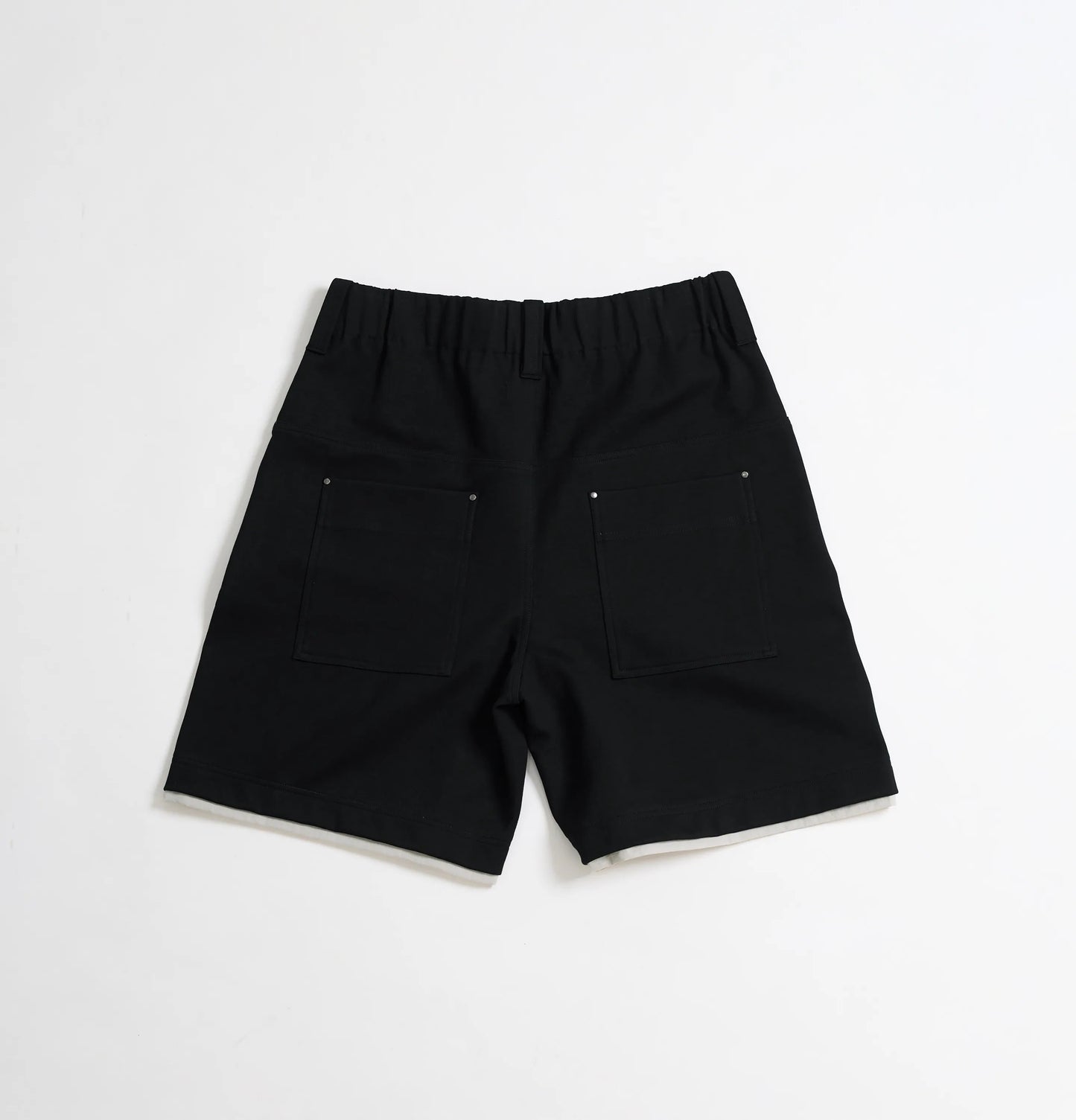 Melsign - Layered Edge Sweatshorts - Black