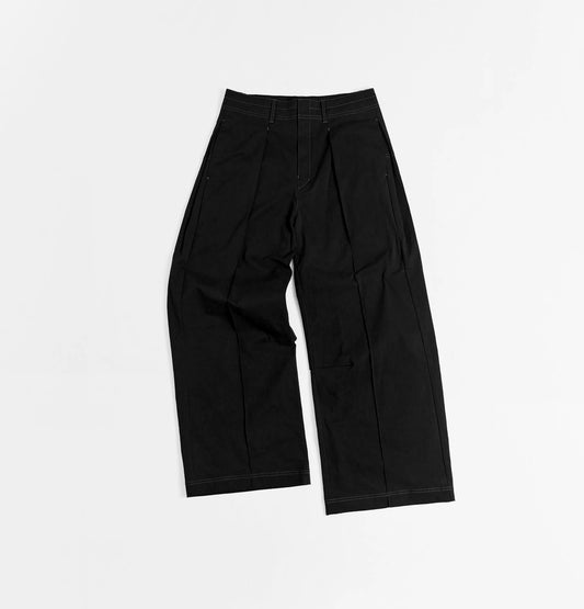 Melsign - Pastel Pleated Pants - Black
