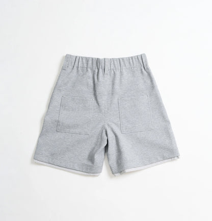 Melsign - Layered Edge Sweatshorts - Gray