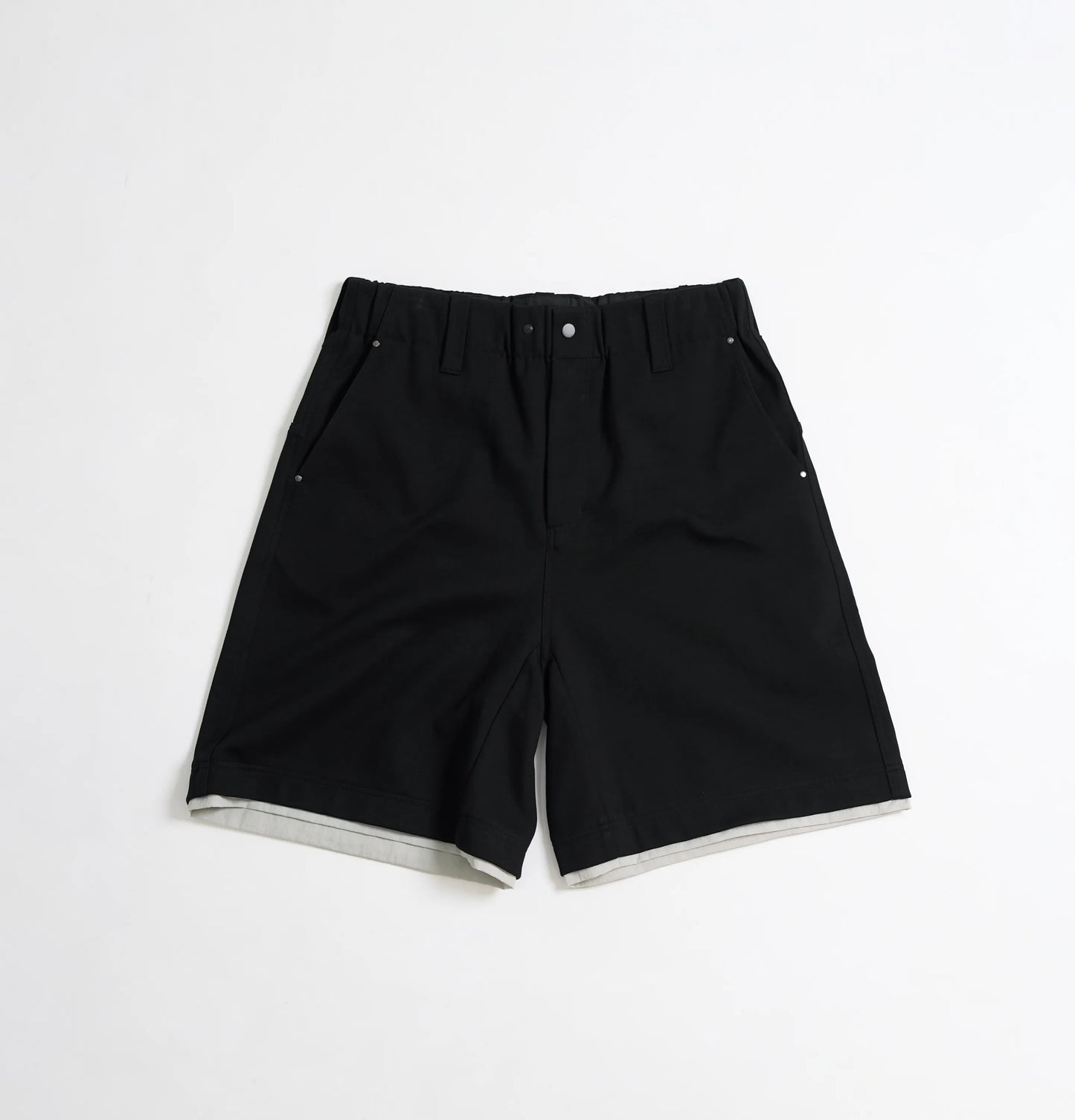 Melsign - Layered Edge Sweatshorts - Black