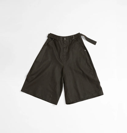 Melsign - Cropped Drapey Baggy Pants - Brown