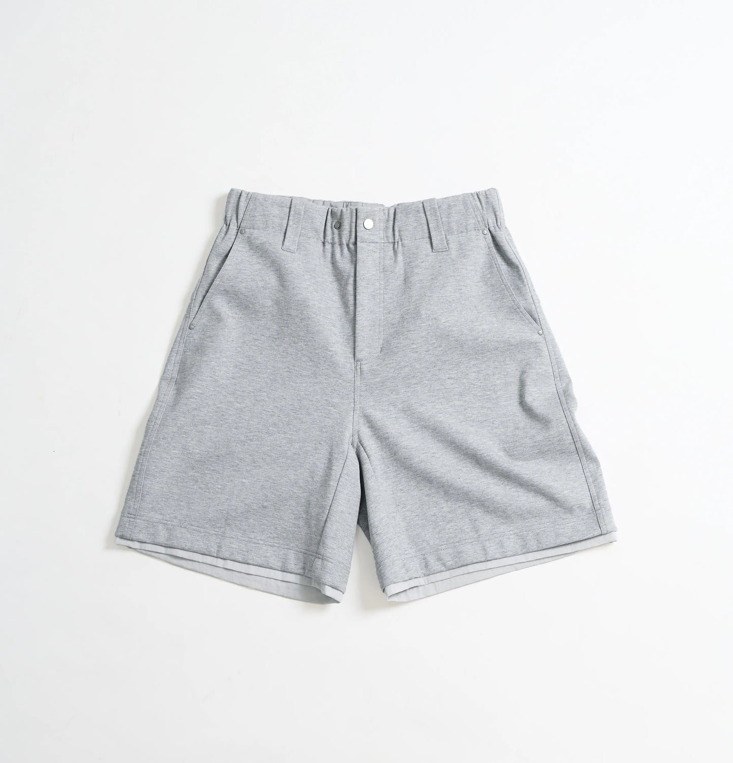 Melsign - Layered Edge Sweatshorts - Gray
