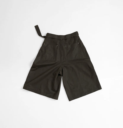 Melsign - Cropped Drapey Baggy Pants - Brown
