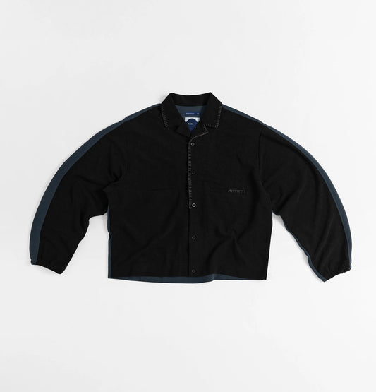 Melsign - Merged Knit L/S Shirt - Black-Navy