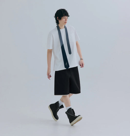 Melsign - Layered Edge Sweatshorts - Black